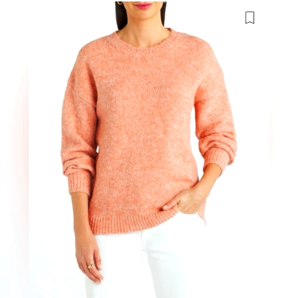Pink Clover Sweaters - NWT PINK CLOVER Stitch Fix Etienne Long Sleeve Crew Neck Sweater Peach L